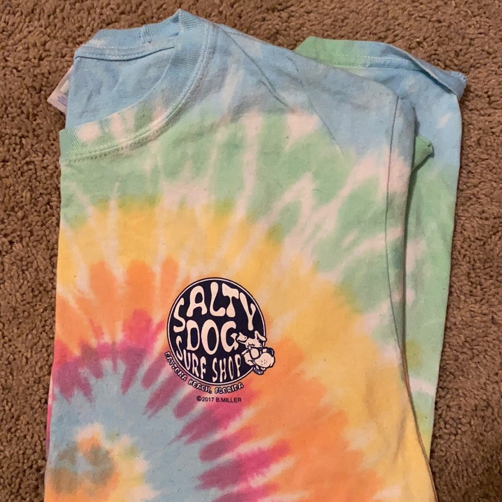 Tie Dye Salty Dog Tshirt